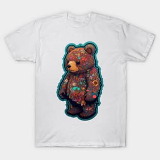 Cute Flowery Teddy Bear T-Shirt